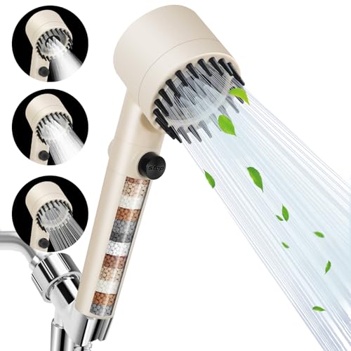 Filtered Shower Head Scalp Massager
