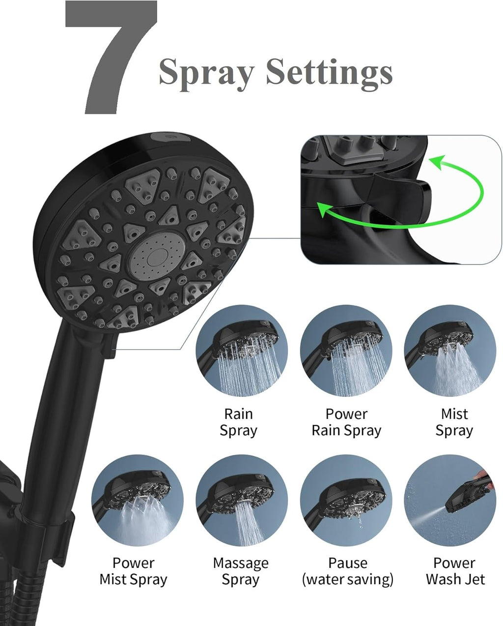 High-Pressure Handheld Shower Head