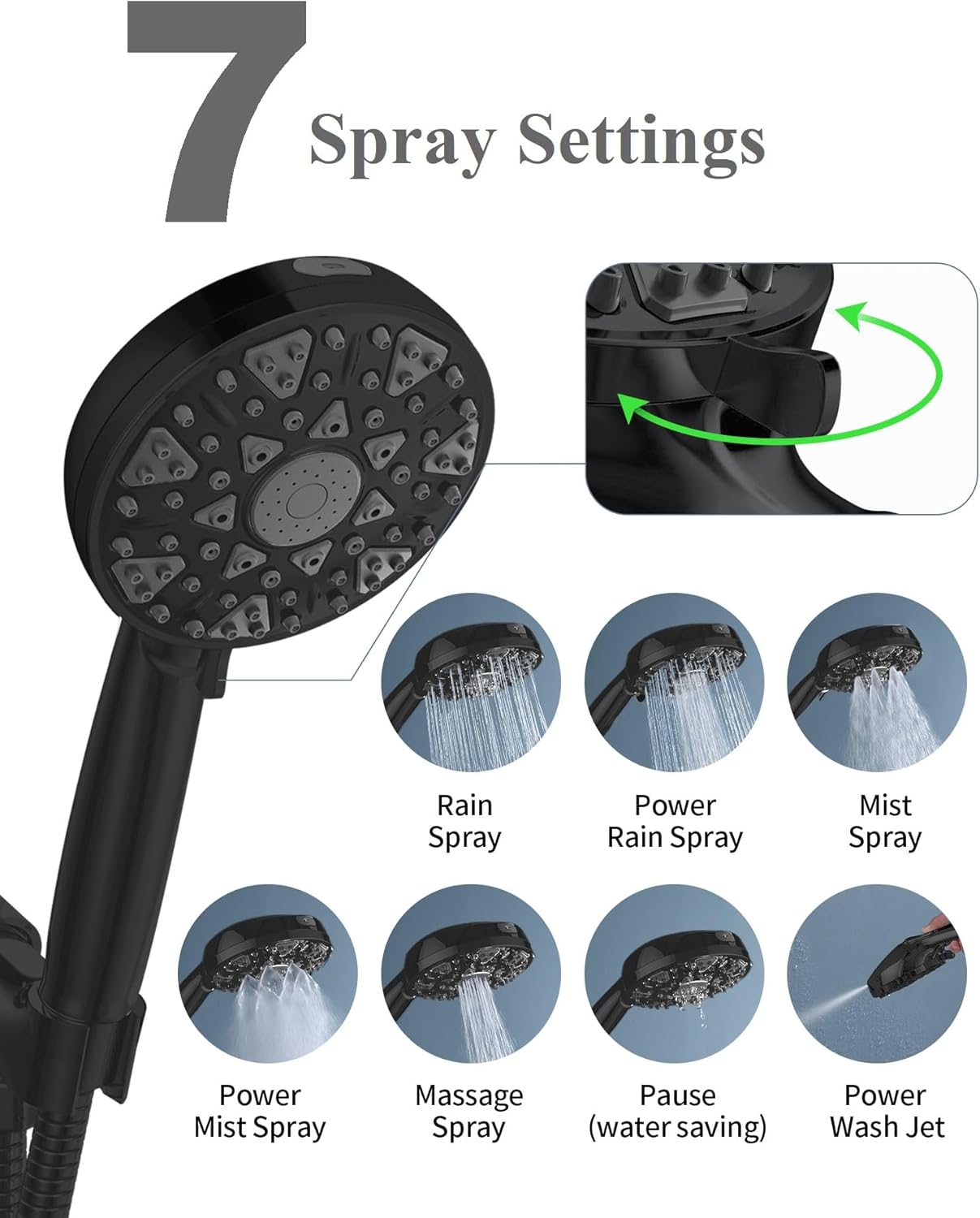 High-Pressure Handheld Shower Head