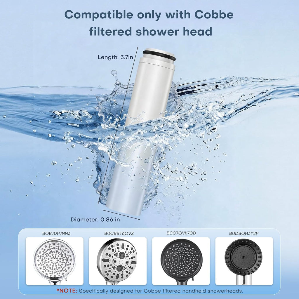 Cobbe Handheld Shower Filter Replacement