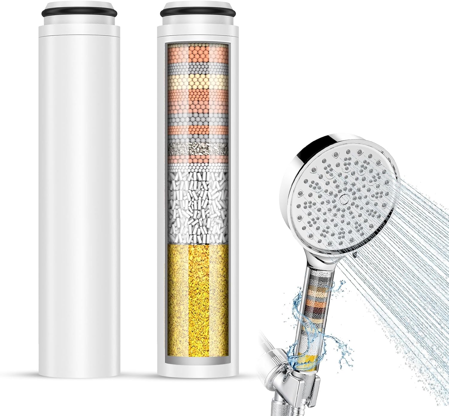 Cobbe Handheld Shower Filter Replacement