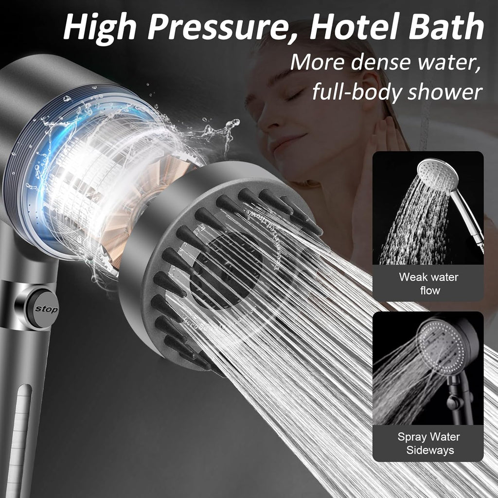 Filtered Shower Head Scalp Massager
