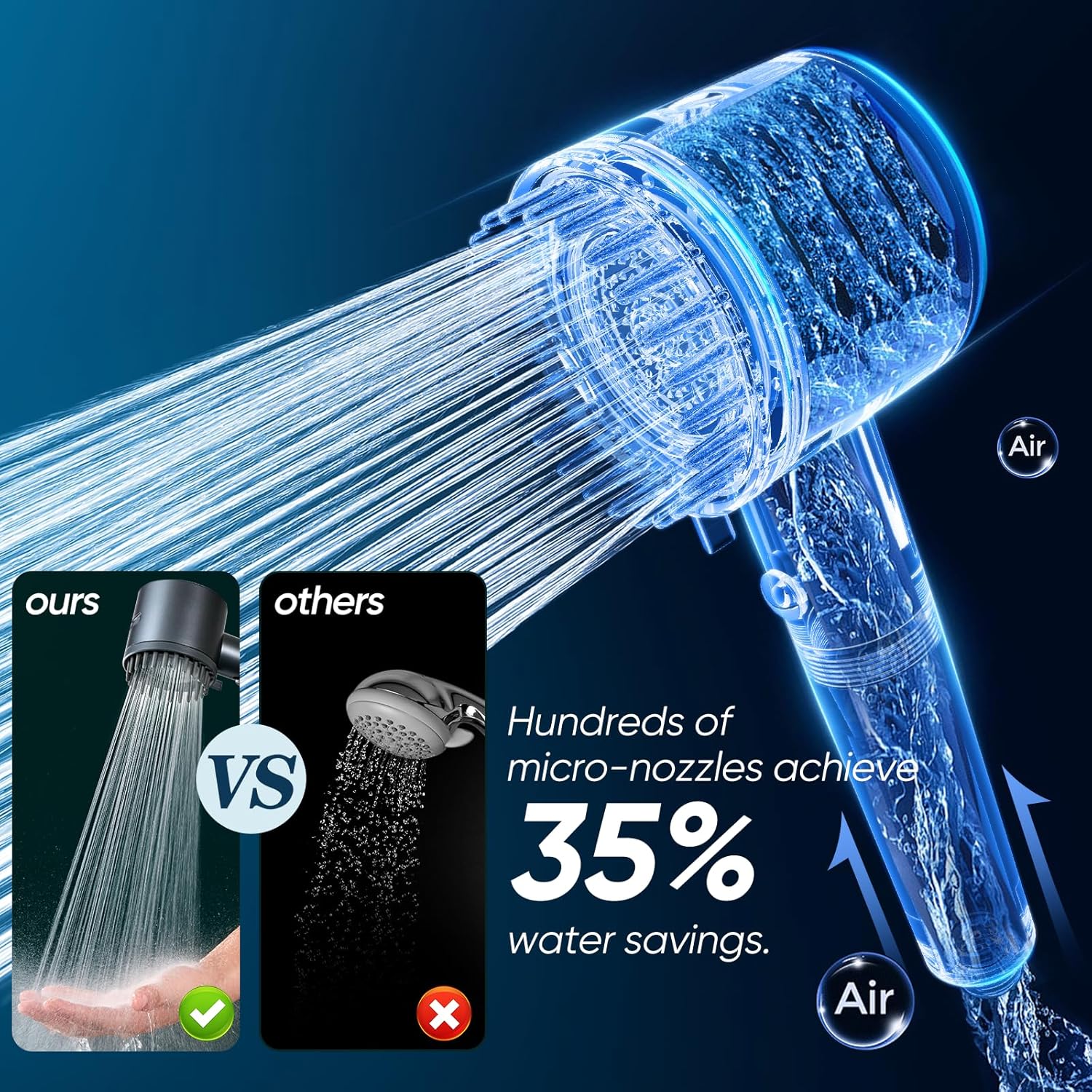 Cobbe Filtered Shower Head